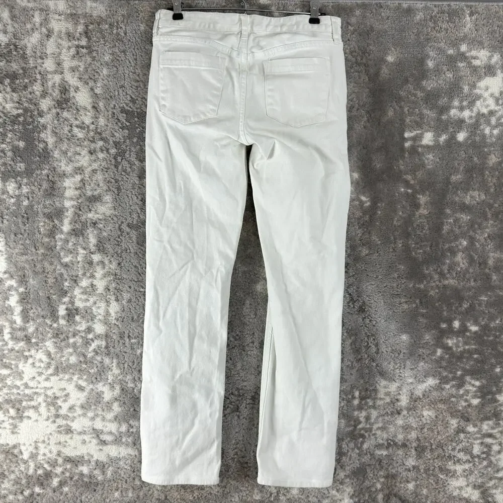J Crew Size 28 Stretch Casual White Denim Jeans Pants Button Zip Pocket‎